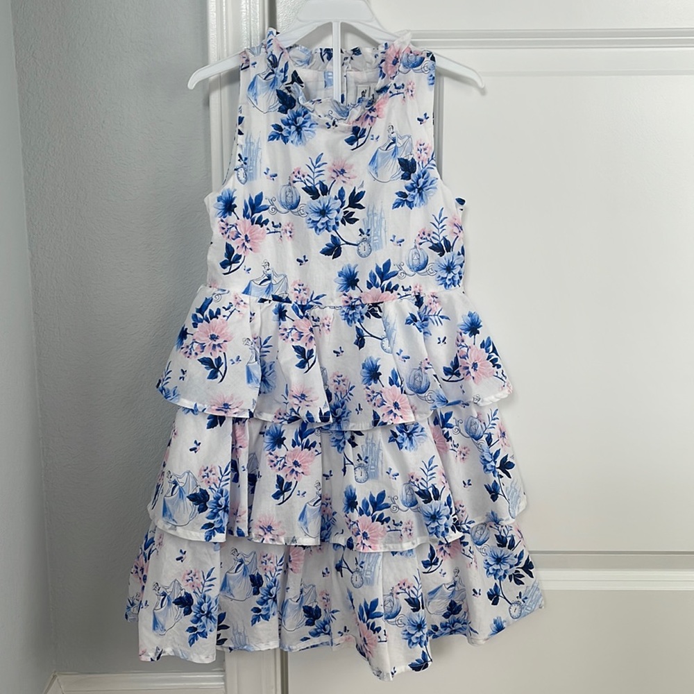 Janie and Jack “Disney Cinderella” Floral Dress. Little Girls. Size 6.